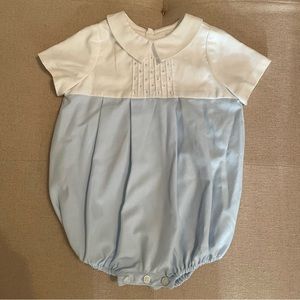 Blue and White Bubble with Embroidered detail